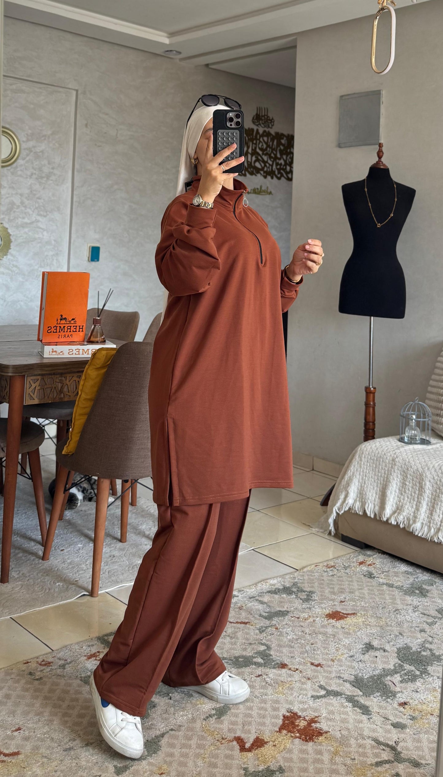 Survêtement Modeste Confort – 2 Pièces (Haut Long + Pantalon)