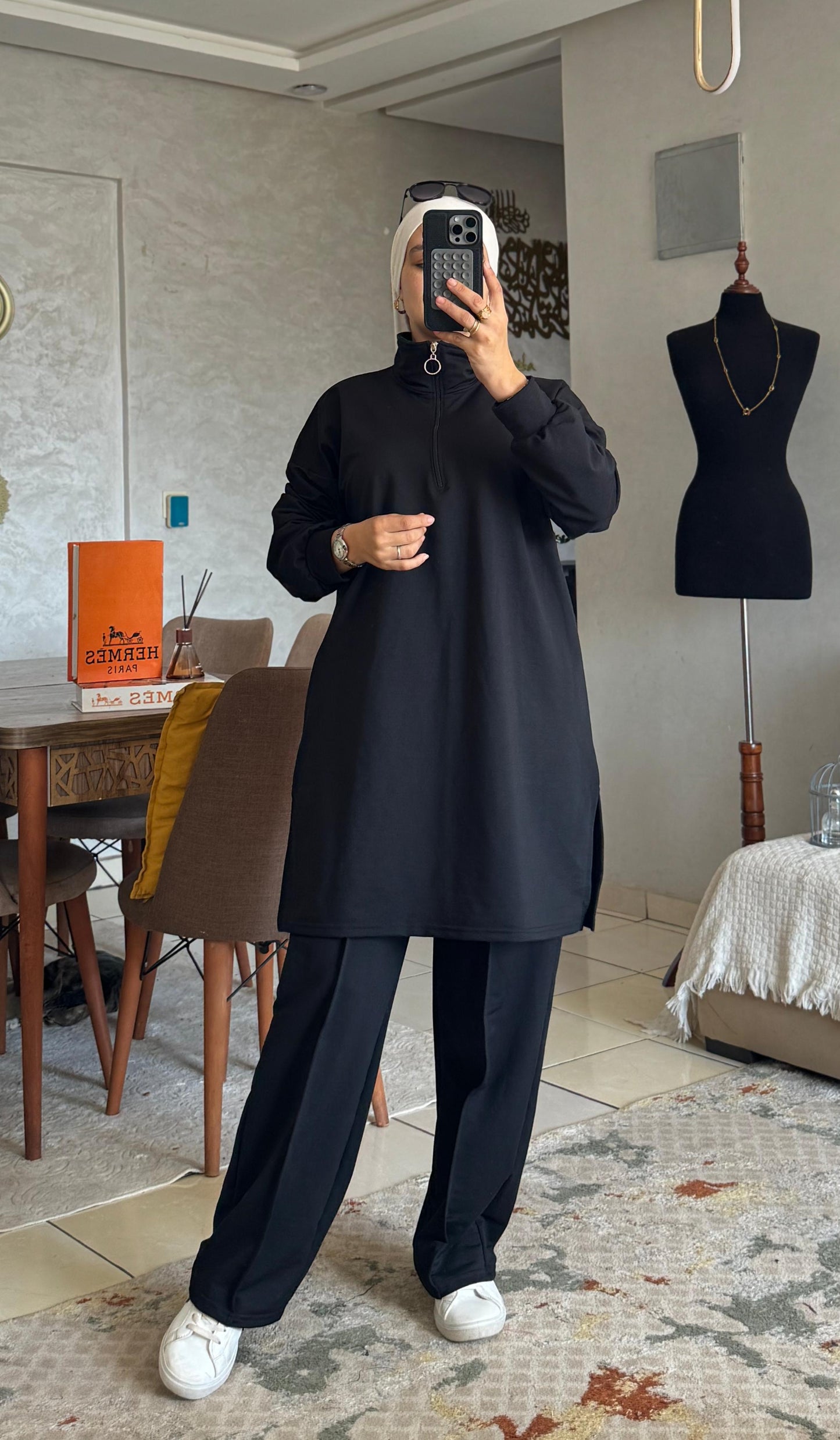 Survêtement Modeste Confort – 2 Pièces (Haut Long + Pantalon)
