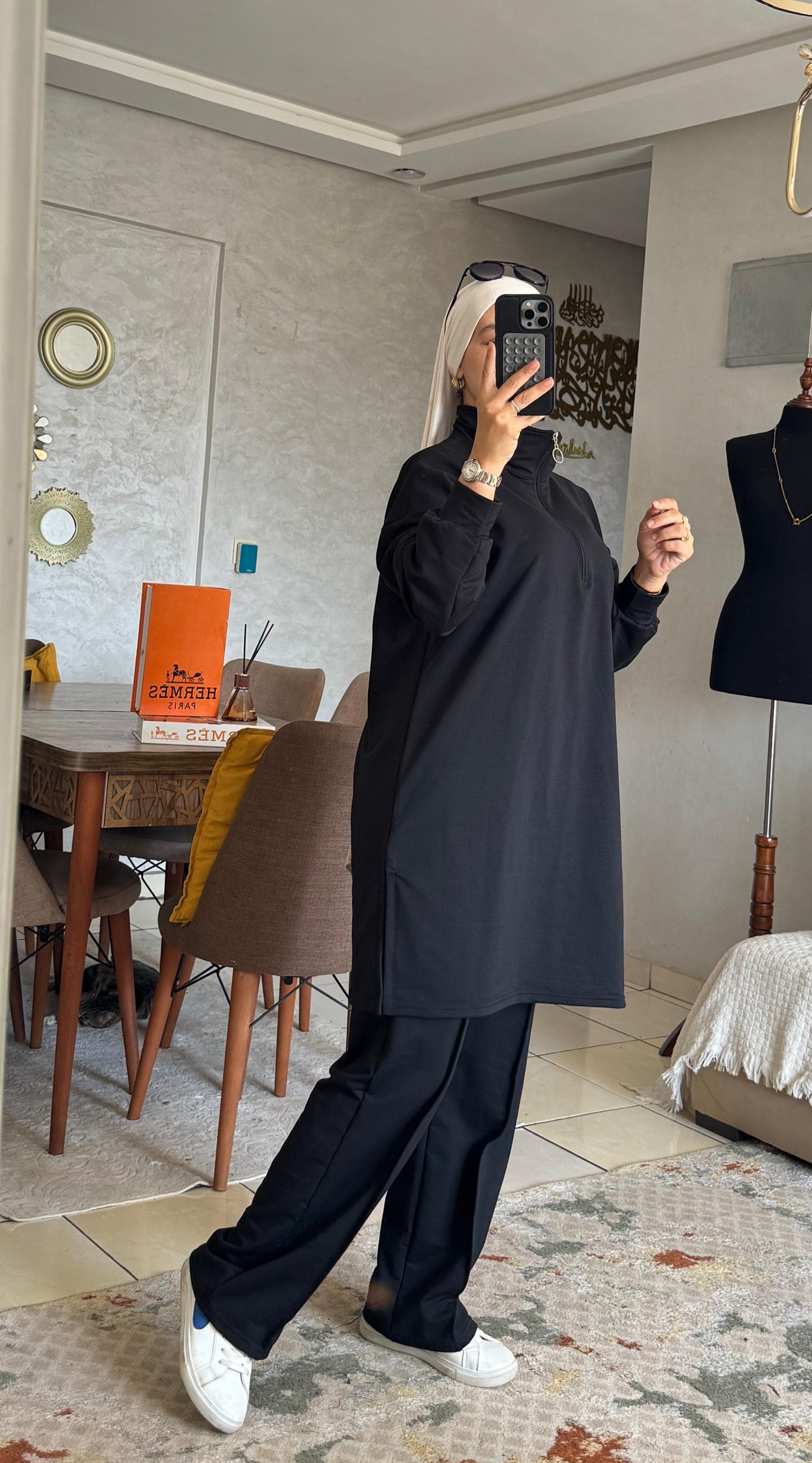 Survêtement Modeste Confort – 2 Pièces (Haut Long + Pantalon)