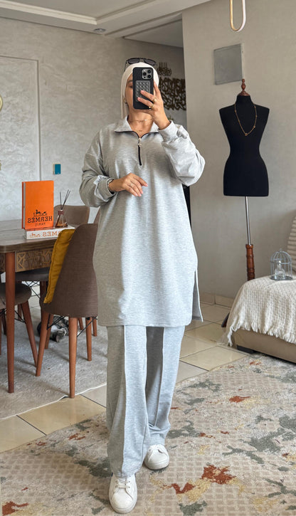 Survêtement Modeste Confort – 2 Pièces (Haut Long + Pantalon)